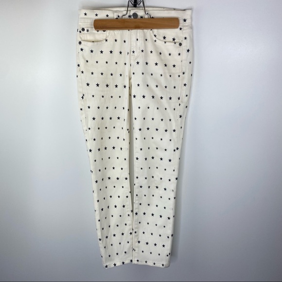 JCREW 8” Rise Toothpick Jeans in Mini Stars - Picture 4 of 12